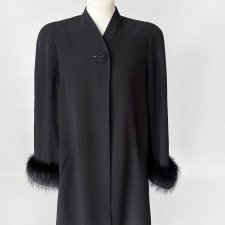 Luisa Spagnoli elegancki płaszcz peleryna vintage