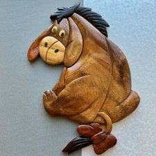 Winnie The Pooh ❤ Duży obrazek w intarsji ❤ Disney - Kłapouchy