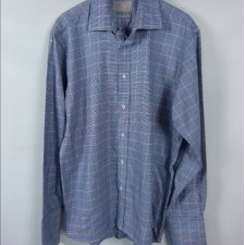 Savoy Taylors Guild koszula krata bawełna / 16 - L/XL