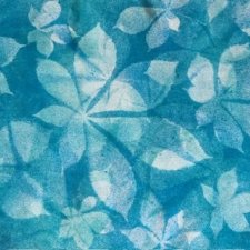 Silk Hand painted in blue  - JEDYNY TAKI - jedwabny szal ręcznie malowany