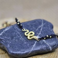 Wąż - bransoletka z wężem, srebro 925