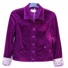 Jackpot 36, S/M, przejściowa kurtka, fioletowy aksamit, bawełna