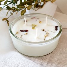 Romantyczna świeca sojowa o zapachu trawy cytrynowej, świeczka sojowa 100%