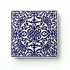 dekor LEGATO ciemnoniebieski z efektem drobnych kropek