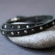 Bransoletka zamszowa, black + Swarovski