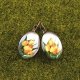kolczyki TULIPANY, z obrazkiem, 13 mm x 18 mm