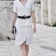 White Asymmetric Tunic