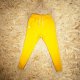 LONG PANTS UNISEX 2 BUTTONS spodnie dresowe długie - Żółte