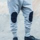 SPODNIE BUTTON PATCH PANTS UNISEX szare