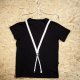 T-SHIRT SUSPENDER TEE UNISEX  czarny