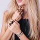 Pierścionek Black Pearl Ring in Gold