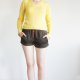 lekki sweter vintage żółty