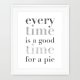 Plakat- time for pie- cytat Tarantino A3