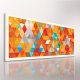 OBRAZ NA PŁÓTNIE 150x60cm TRÓJKATY