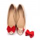 Kokardki 3D Red - klipsy do butów Coquet