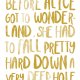 PLAKAT–Before Alice got to Wonderland...A3