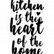 PLAKAT–.kitchen is the heart of the home-.A3