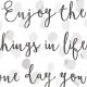 PLAKAT–ENJOY THE LITTLE THINGS IN LIFE...A3