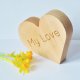 Drewniane serduszko z napisem "My Love"