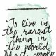 PLAKAT–To live is the rarest..A3