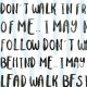 PLAKAT –Camus Don't walk in front of me...A3