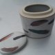 Oryginalny i efektowny pojemnik porcelanowy