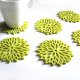 filcowe astry pod kubek, limonka 6szt.