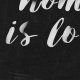 Plakat In this home is love- BLACK  - A3