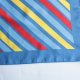 Nasycone barwy chusta w pasy