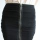 Spódnica czarna zipped M z suwakiem