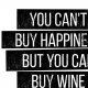 PLAKAT–You can't buy happiness...A3