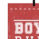 PLAKAT - BOYS RULE |RED |A3