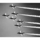 Plakat 100x70 cm FOTO - Samoloty - silnik czarno-biały_07