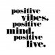 PLAKAT–POSITIVE VIBES. POSITIVE MIND....A3