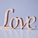 Drewniany napis "Love", ślubny, dekoracja ślubna na weselny stół, stojący, romantyczny