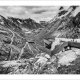 Plakat 70x100cm FOTO - Krajobrazy czarno-biały_09 Trasa Trolli - Norwegia