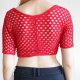 Crop top ażurowy 90s vintage