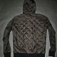 BLUZA HOODIE QUILTED PIKOWANA BRĄZOWA SIMPLE UNISEX