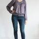 elegancka bluzka vintage BRUUNS BAZAAR skandynawska prostota