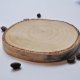 Drewniane podkładki pod kubek zestaw 4szt., naturalne plastry drewna, ekologiczne, krążki boho, rustykalne dekoracje na stół, podstawki