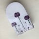 Rennie Mackintosh ❀ڿڰۣ❀ ELEGANCKI ZEGAR ❀ڿڰۣ❀ Uroczy, srebrem malowany ❀ڿڰۣ❀ Porcelana ❀ڿڰۣ❀ NOWY W PUDEŁKU