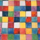 kafle kolorowa mozaika ręcznie malowana