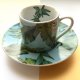 ❀ڿڰۣ❀ KONITZ - MUGS MADE FOR YOU GERMANY 1909 ❀ڿڰۣ❀Tropikalna filizanka, w soczystych kolorach ❀ڿڰۣ❀ MARKOWA PORCELANA, SYGNOWANA #3