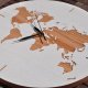Drewniany zegar "world" mapa świata, 40cm