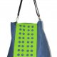 Torba hobo XXL kobalt-limonka