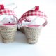 40 Espadryle vintage wiązane