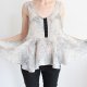 rOMANTYCZNY KOBIECY TOP vintage NEW LOOK