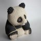 artystyczna ceramiczna wielce śliczna misia Panda ręcznie wykonana I zdobiona