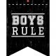 PLAKAT - BOYS RULE |BLACK |A3