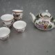 miniaturowy użytkowy orientalny porcelanowy zestaw do celebracji herbaty